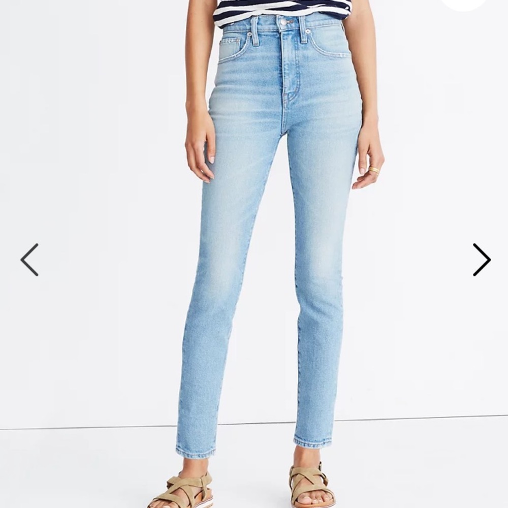 Madewell Rivet & thread high rise skinny jeans 28 11”